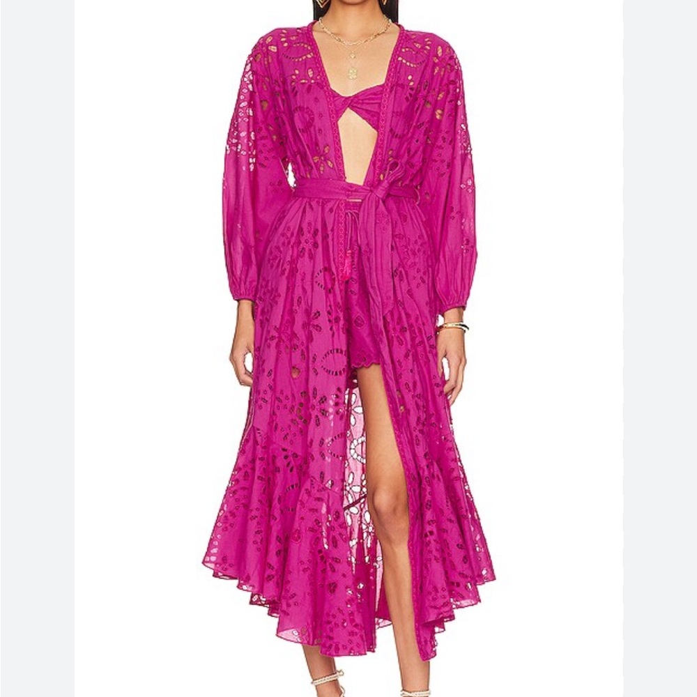 Rococo Sand Vibrant Pink High Low Dress